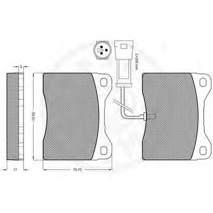 Photo Brake Pad Set, disc brake OPTIMAL 9496