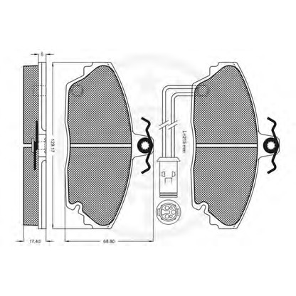 Foto Kit pastiglie freno, Freno a disco OPTIMAL 9497