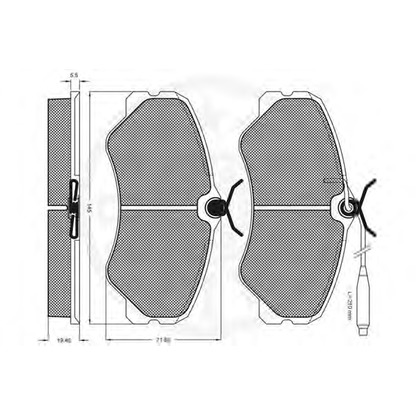 Foto Kit pastiglie freno, Freno a disco OPTIMAL 9522