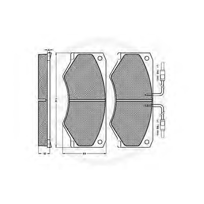 Photo Brake Pad Set, disc brake OPTIMAL 9523