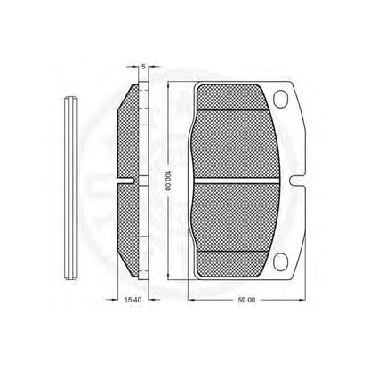 Photo Brake Pad Set, disc brake OPTIMAL 9524