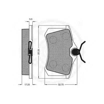 Photo Brake Pad Set, disc brake OPTIMAL 9540