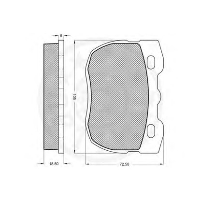 Photo Kit de plaquettes de frein, frein à disque OPTIMAL 9546