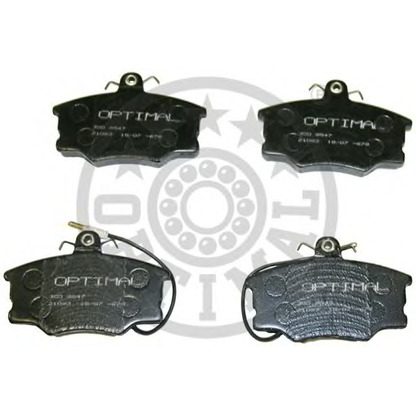 Photo Brake Pad Set, disc brake OPTIMAL 9547