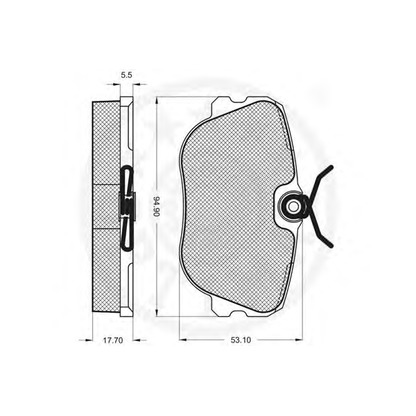 Photo Brake Pad Set, disc brake OPTIMAL 9638