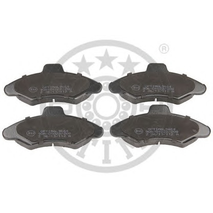 Photo Brake Pad Set, disc brake OPTIMAL 9664