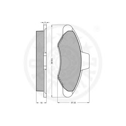 Photo Brake Pad Set, disc brake OPTIMAL 9664