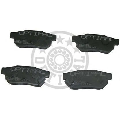 Photo Brake Pad Set, disc brake OPTIMAL 9672