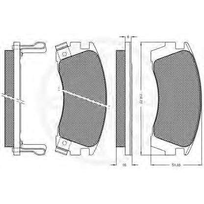 Photo Brake Pad Set, disc brake OPTIMAL 9724