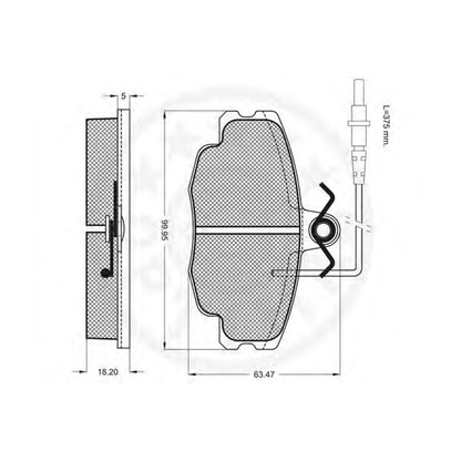 Foto Kit pastiglie freno, Freno a disco OPTIMAL 9749