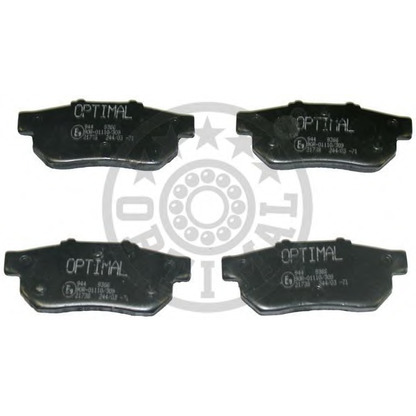 Photo Brake Pad Set, disc brake OPTIMAL 9789