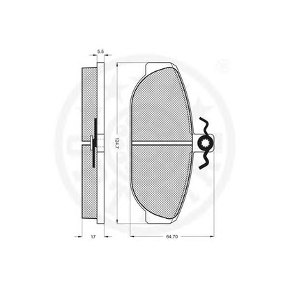 Photo Kit de plaquettes de frein, frein à disque OPTIMAL 9790