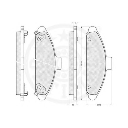 Foto Kit pastiglie freno, Freno a disco OPTIMAL 9791