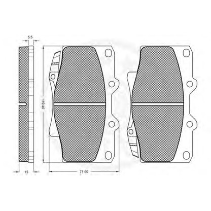 Photo Brake Pad Set, disc brake OPTIMAL 9836