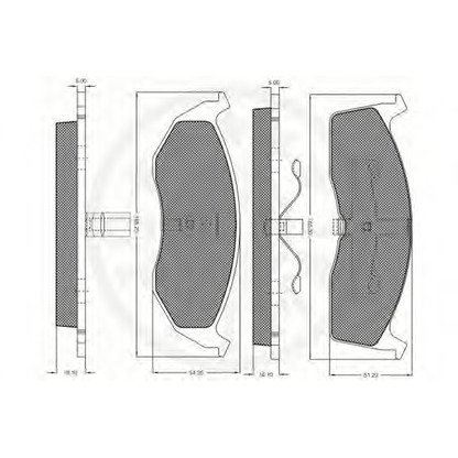 Photo Brake Pad Set, disc brake OPTIMAL 9883