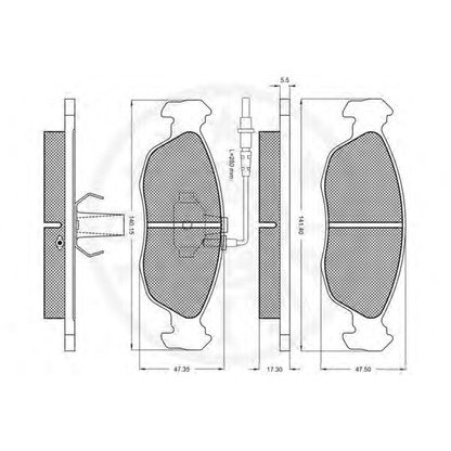 Photo Brake Pad Set, disc brake OPTIMAL 9900