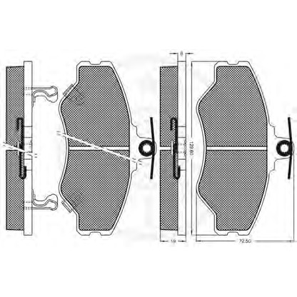 Foto Kit pastiglie freno, Freno a disco OPTIMAL 9955