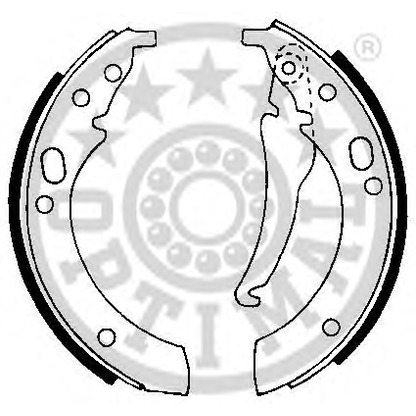 Photo Brake Shoe Set OPTIMAL BB0180