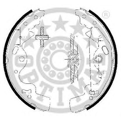 Zdjęcie Zesatw szczęk hamulcowych OPTIMAL BB7251