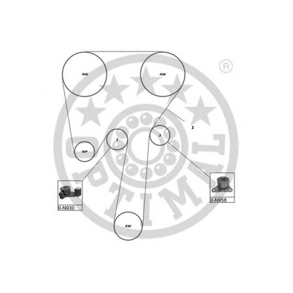 Zdjęcie Zestaw paska rozrządu OPTIMAL SK1103