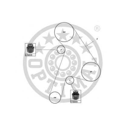 Zdjęcie Zestaw paska rozrządu OPTIMAL SK1144