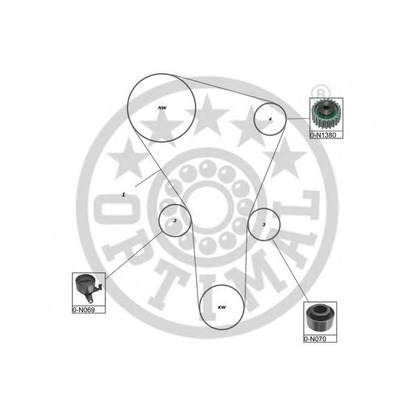 Foto Kit cinghie dentate OPTIMAL SK1233