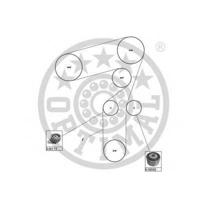 Zdjęcie Zestaw paska rozrządu OPTIMAL SK1367