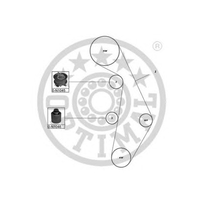 Photo Timing Belt Kit OPTIMAL SK1372