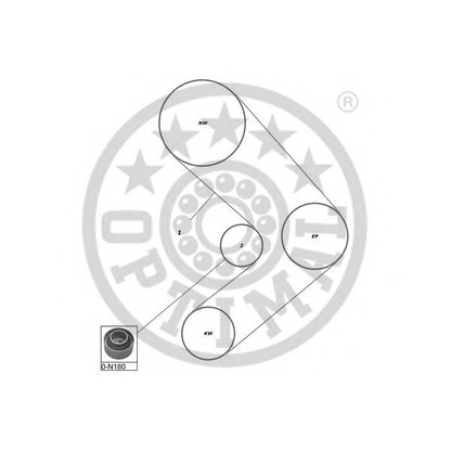 Zdjęcie Zestaw paska rozrządu OPTIMAL SK1453