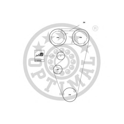 Zdjęcie Zestaw paska rozrządu OPTIMAL SK1507