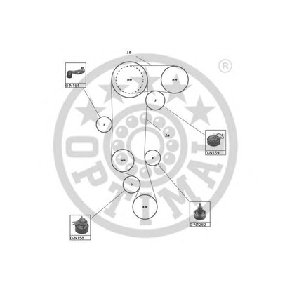 Foto Kit cinghie dentate OPTIMAL SK1585