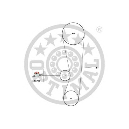 Zdjęcie Zestaw paska rozrządu OPTIMAL SK1690