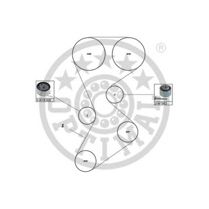 Foto Kit cinghie dentate OPTIMAL SK1700