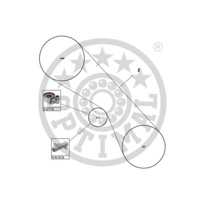 Foto Kit cinghie dentate OPTIMAL SK1722