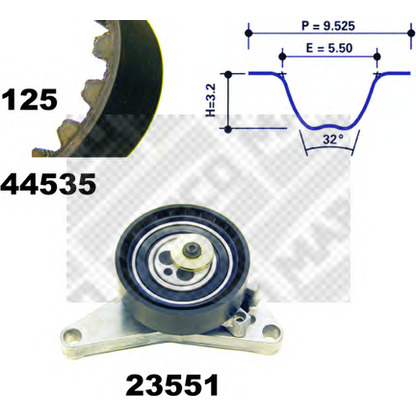 Photo Kit de distribution MAPCO 73535