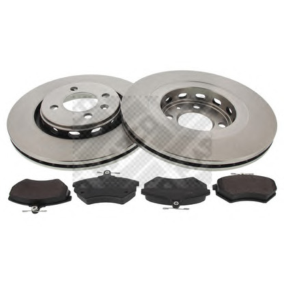 Photo Brake Set, disc brakes MAPCO 47960