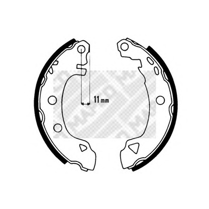 Фото Комплект тормозных колодок MAPCO 8026