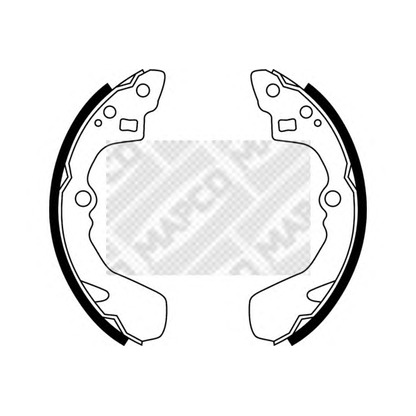 Photo Brake Shoe Set MAPCO 8516