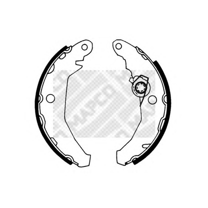 Photo Brake Shoe Set MAPCO 8806