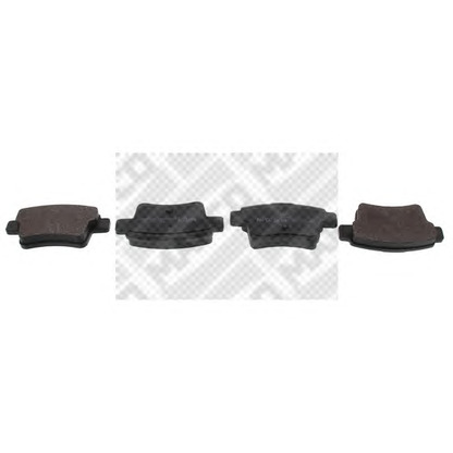 Photo Brake Pad Set, disc brake MAPCO 6962