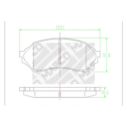 Foto Kit pastiglie freno, Freno a disco MAPCO 6333