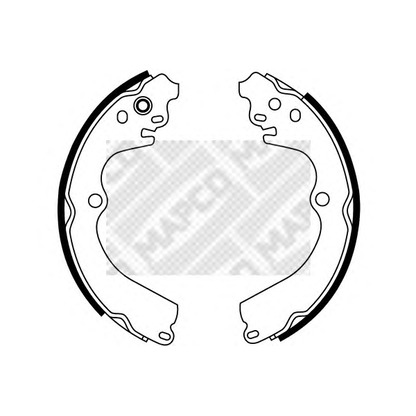 Photo Brake Shoe Set MAPCO 8579