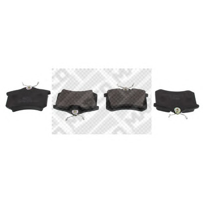 Photo Brake Pad Set, disc brake MAPCO 6302