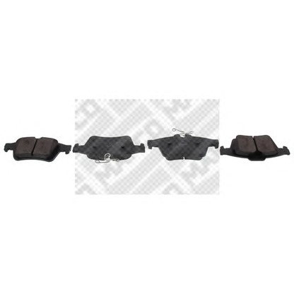 Photo Brake Pad Set, disc brake MAPCO 6698