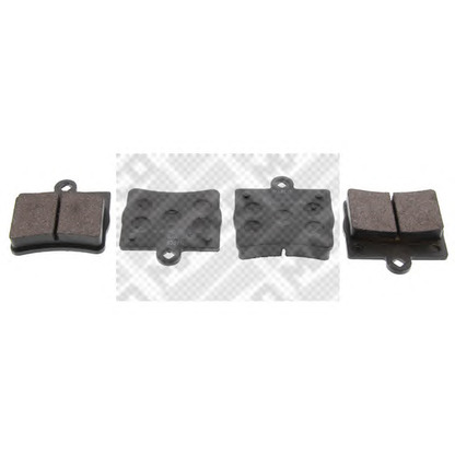 Photo Brake Pad Set, disc brake MAPCO 6780