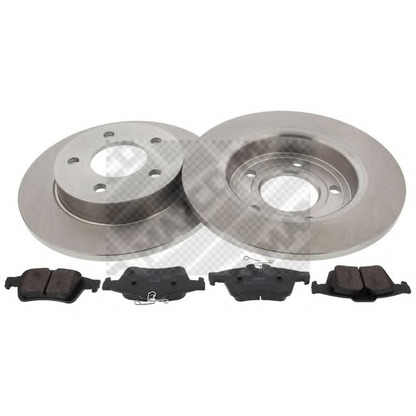 Photo Brake Pad Set, disc brake MAPCO 47516