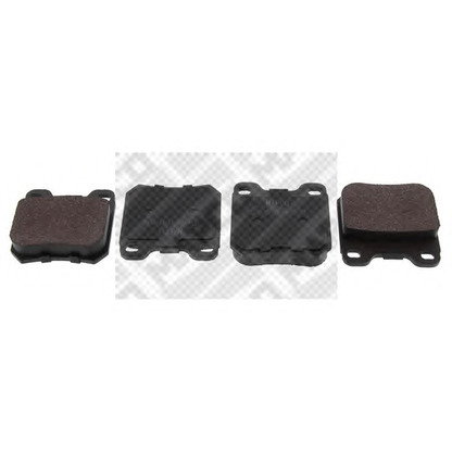 Photo Brake Pad Set, disc brake MAPCO 6356