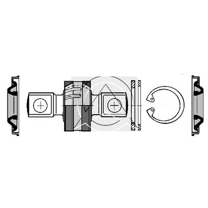 Foto Kit riparazione, Braccio oscillante SIDEM 44340