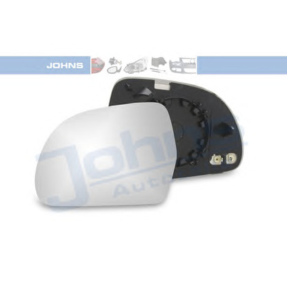 Foto Cristal de espejo, retrovisor exterior JOHNS 13123781