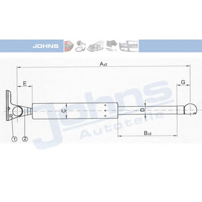 Foto Gasfeder, Koffer-/Laderaum JOHNS 45159596